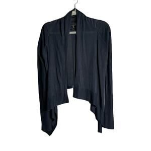 Sleek & Chic: Elie Tahari’s Size Small Drapey Cardigan in Navy Blue
